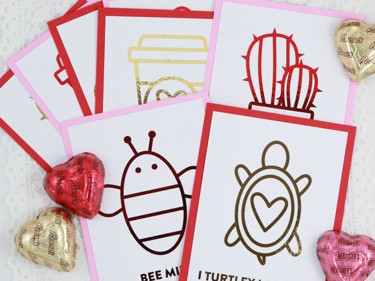 Valentine's Day Deco Foil Cards