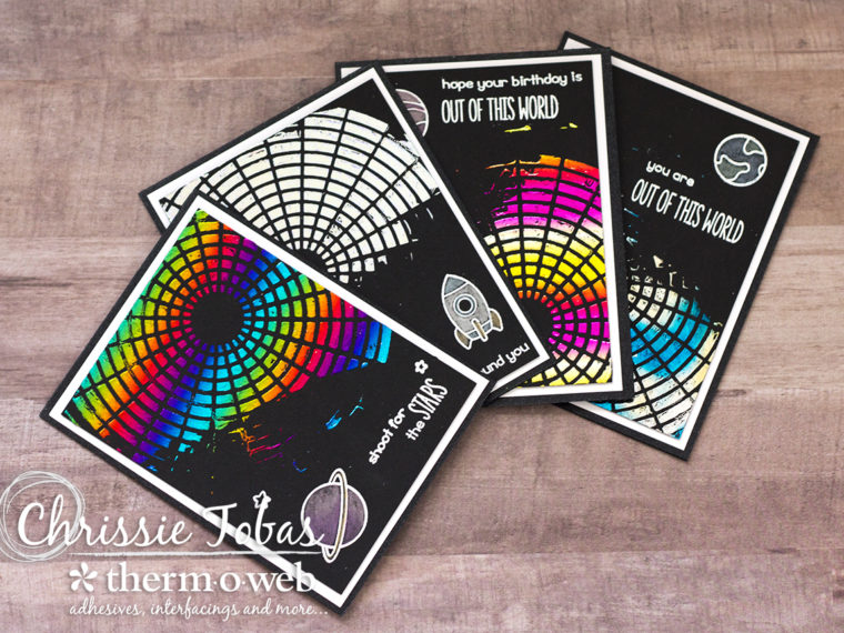 Deco foil out of this world cards