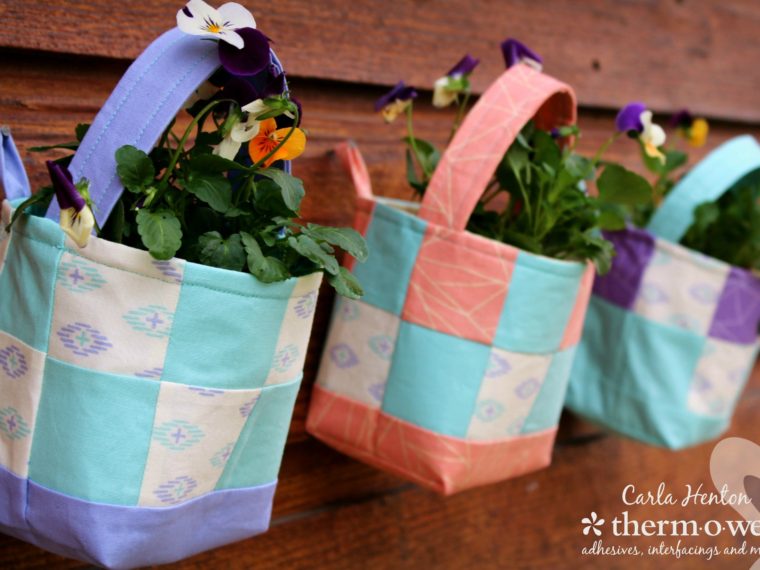 Easter Wall Planter with Heatnbond Interfacing by Carla Henton