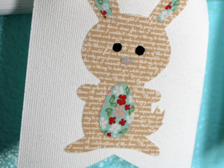 Adorable Spring Bunny Banner with Heatnbond
