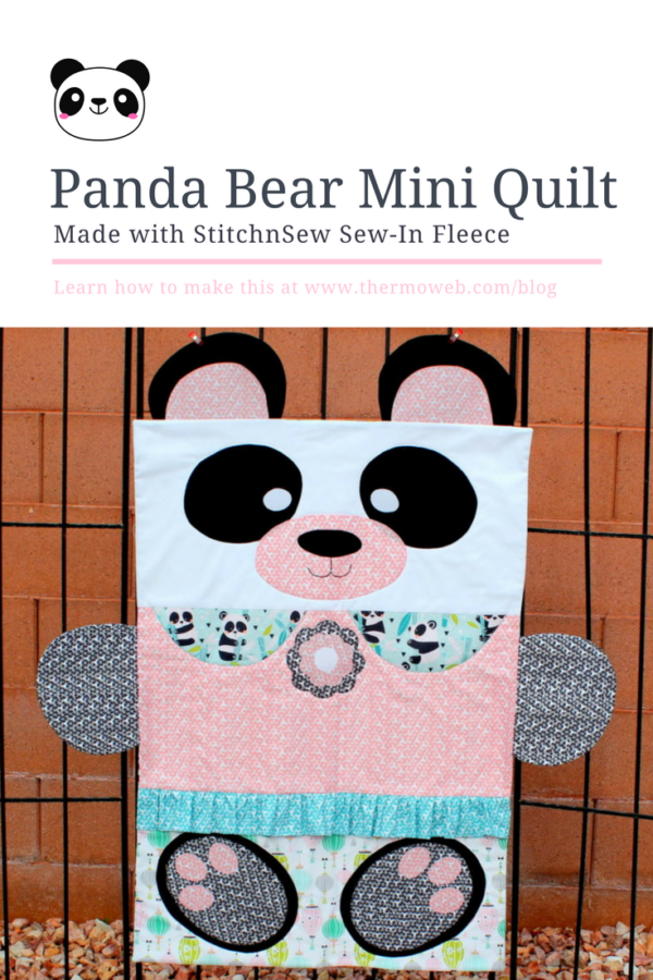 Panda Bear Quilts with StitchnSew Fleece by Carol Swift