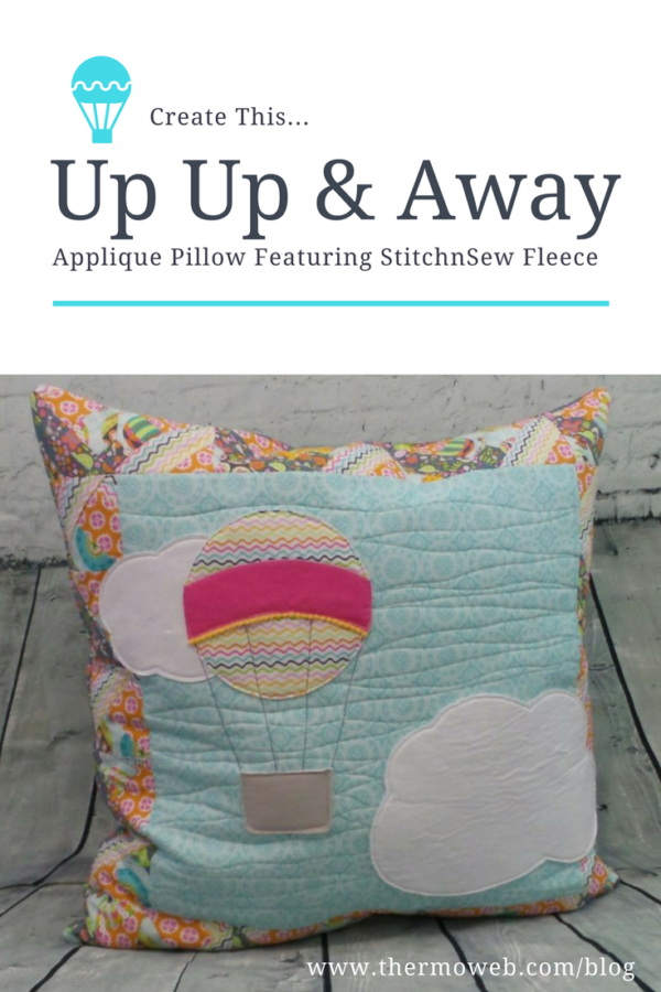 Up Up and Away Blend Fabrics Pillow