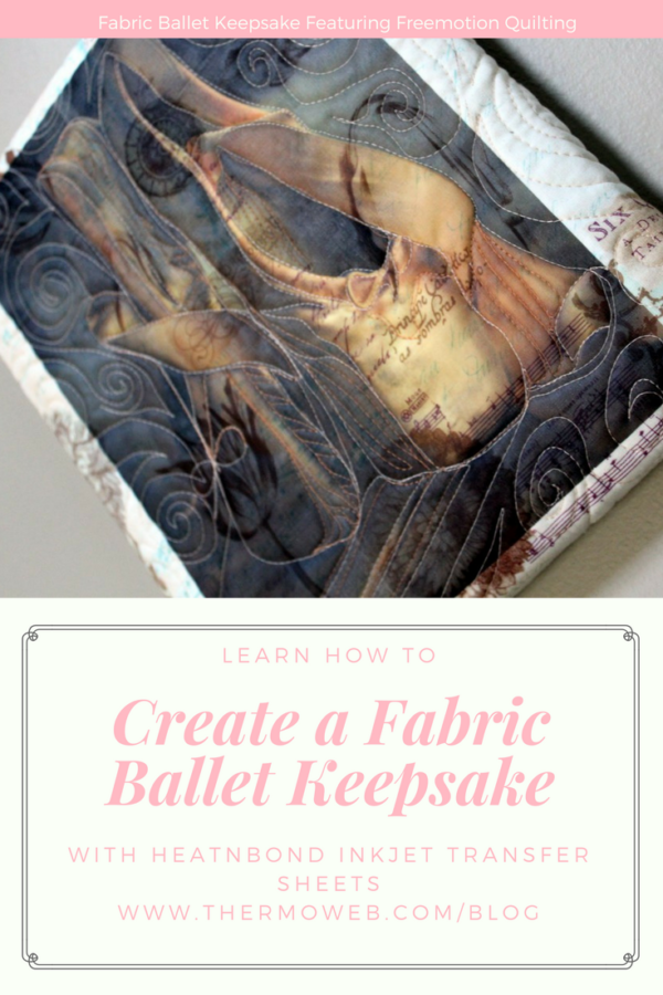 Ballet Keepsake with HeatnBond Inkjet Sheets