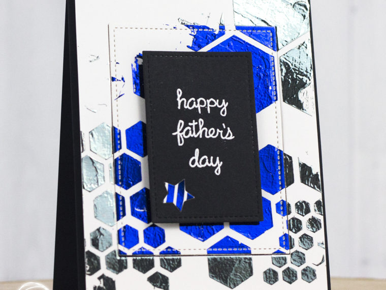 Father's Day Deco Foil Cards by Chrissie Tobas