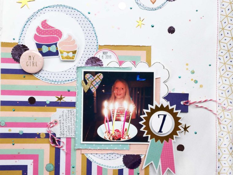Celebrating You with Deco Foil Accents Scrapbook Layout