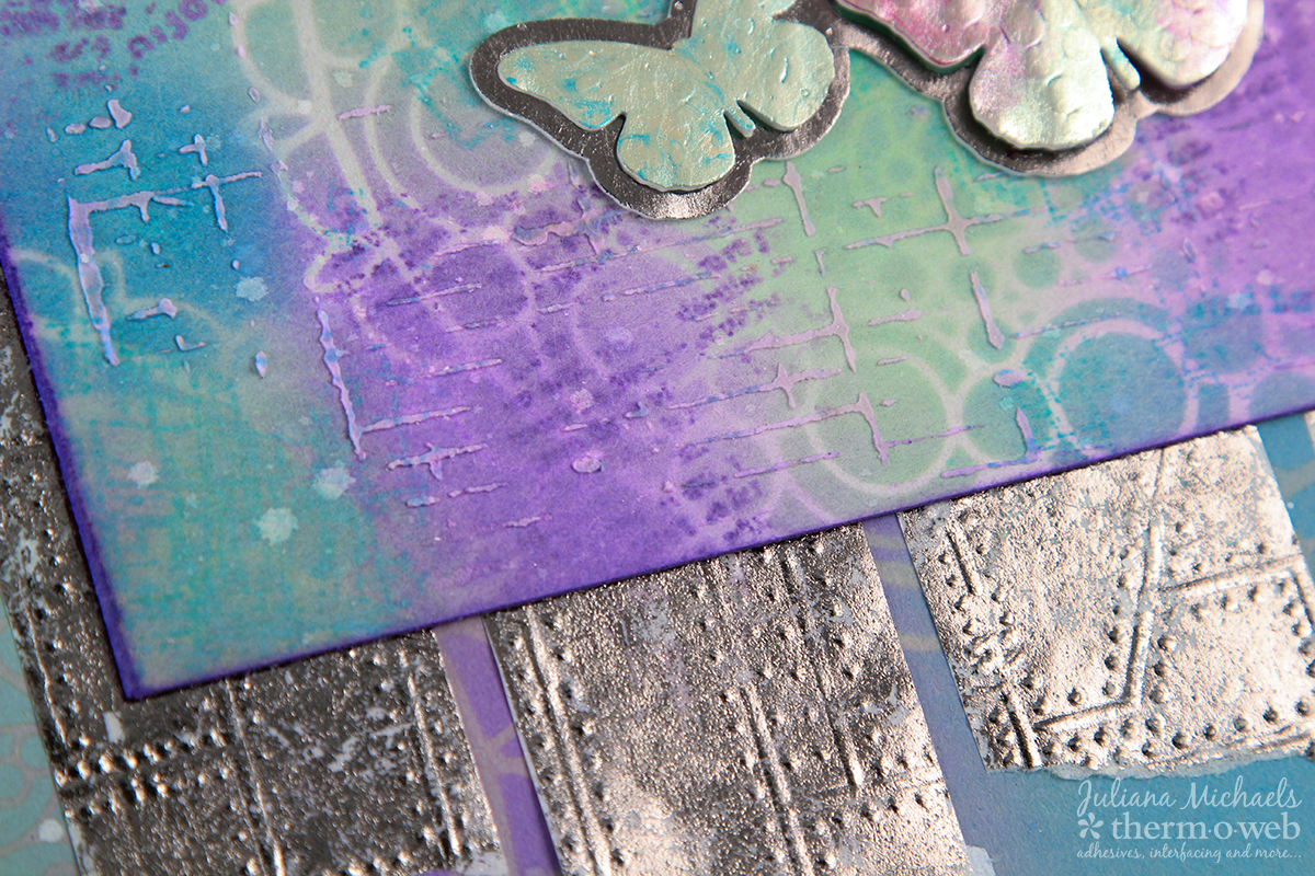 Choose Happy Mixed Media Canvas by Juliana Michaels featuring Therm O Web Rebekah Meier Mixed Media Products