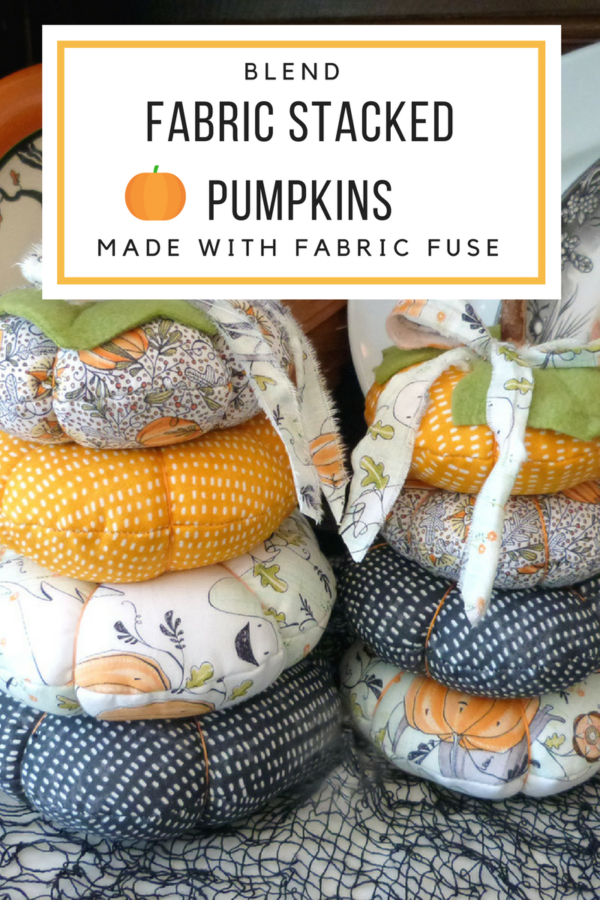 Blend Fabric Stacked Pumpkins