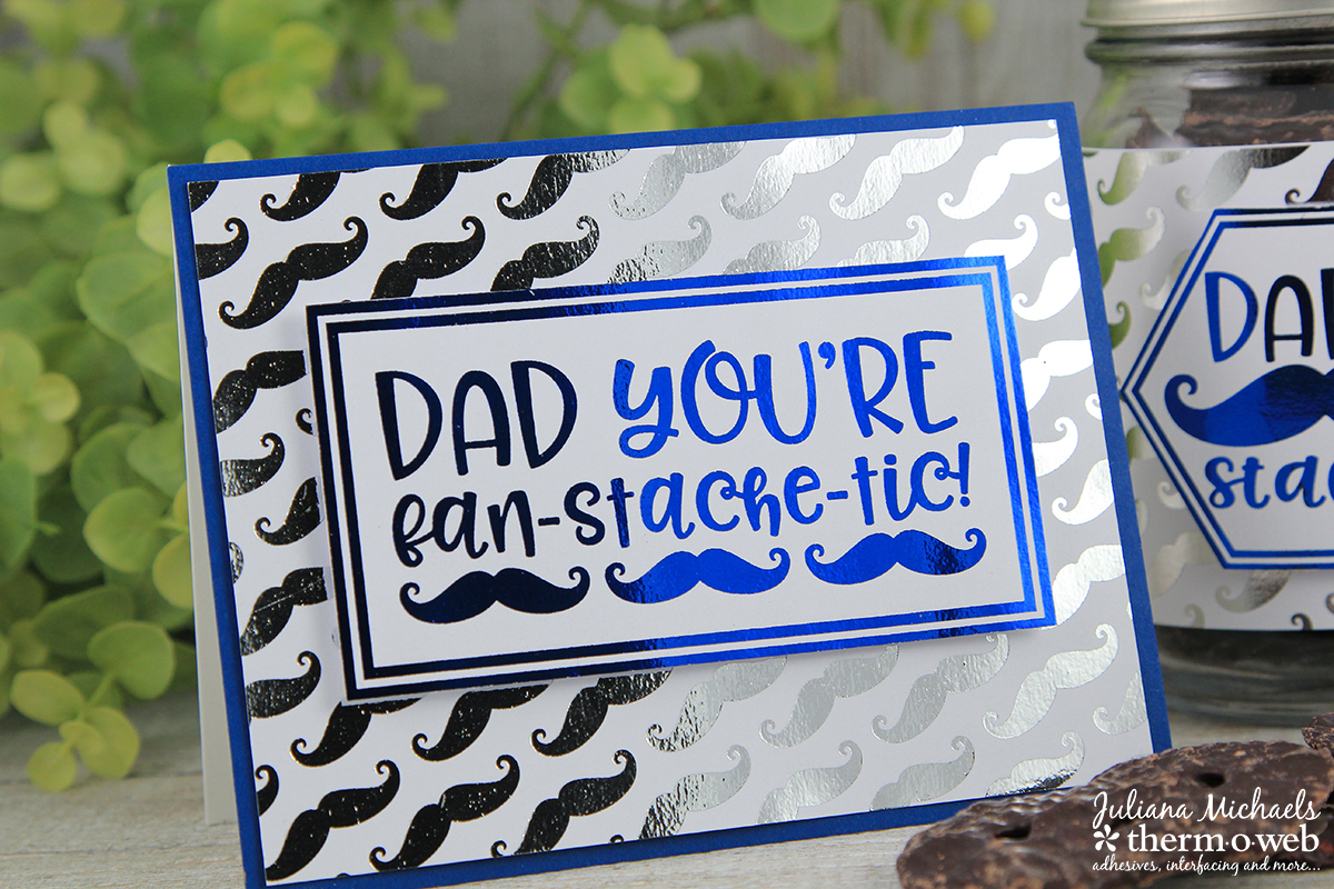 Father's Day Card created using Father's Day Printable by Juliana Michaels and featuring Therm O Web Deco Foil