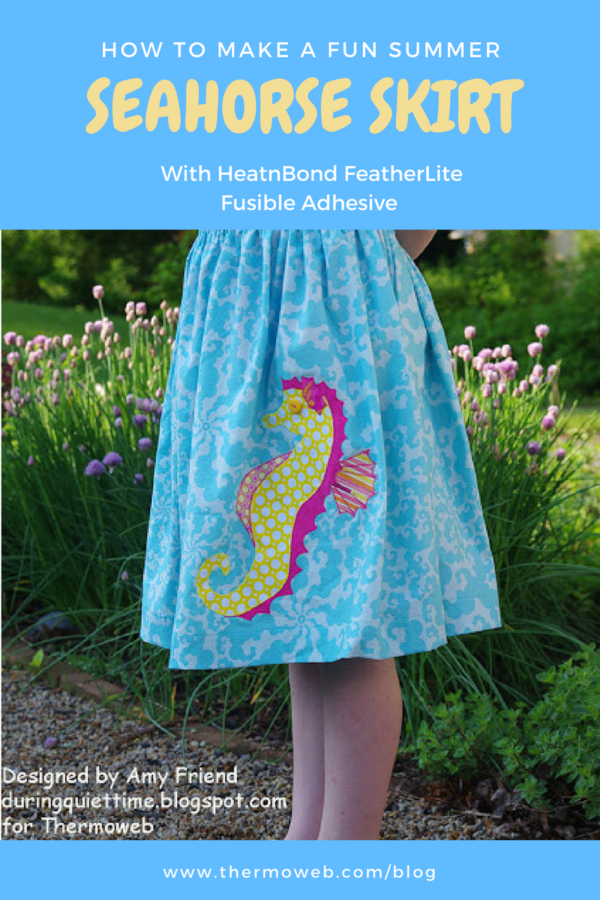 Summer Seahorse Skirt with HeatnBond