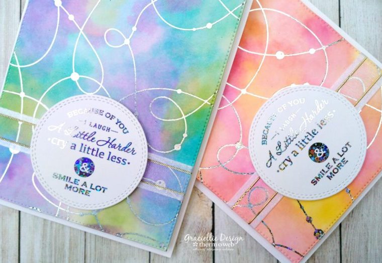 Watercolor Cards with Deco Foil and Gina K Designs