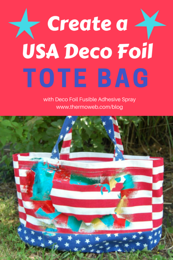 USA Firework Deco Foil Tote Bag by Jamie Muller