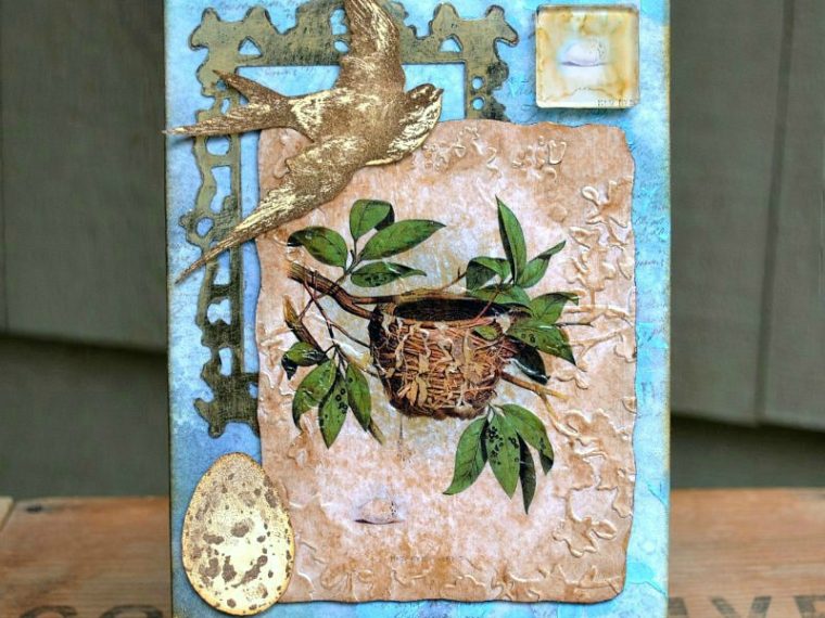 Use Your Wings Mixed Media Canvas by Deb Riddell For Therm O Web