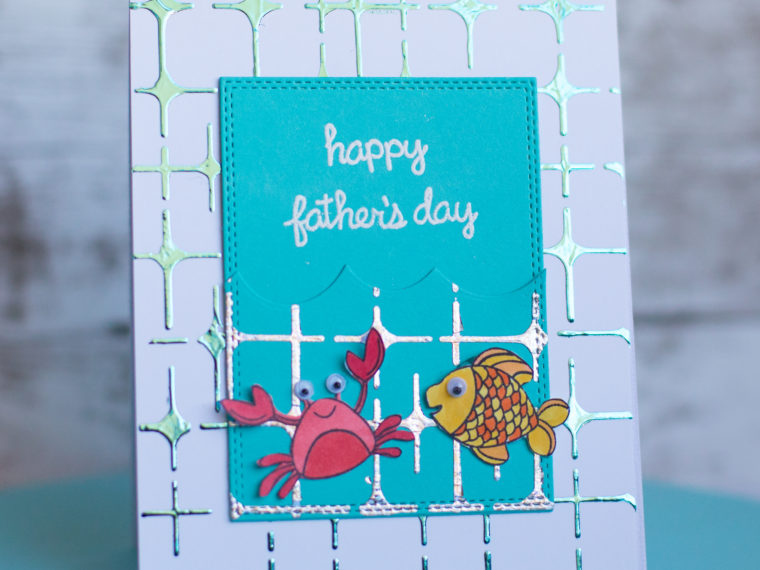 Happy Father's Day Deco Foil Transfer Gel Card Tutorial