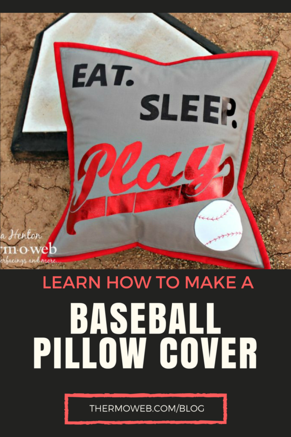 Deco Foil Baseball Pillow Cover