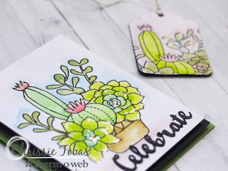 Cactus Card and Tag Set by Chrissie Tobas