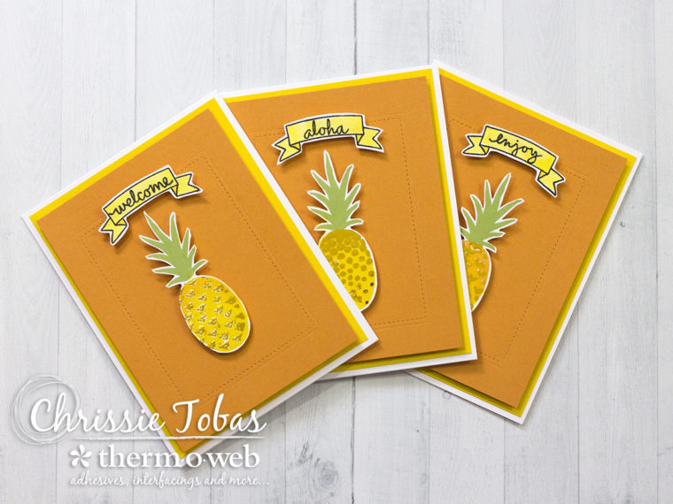 Foiled Pineapple Summer Cards