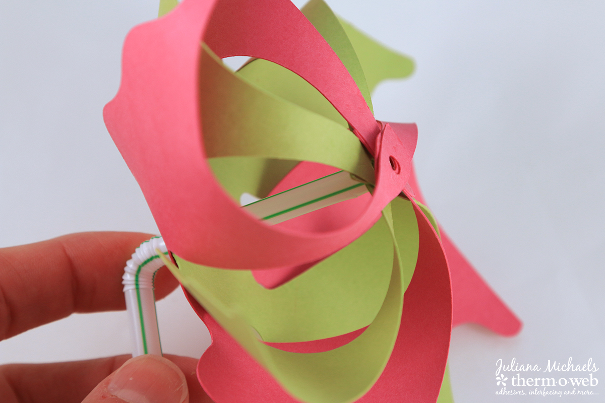 Pinwheel Straw Tutorial by Juliana Michaels featuring Gina K Designs Cardstock and Therm O Web Deco Foil and Adhesives