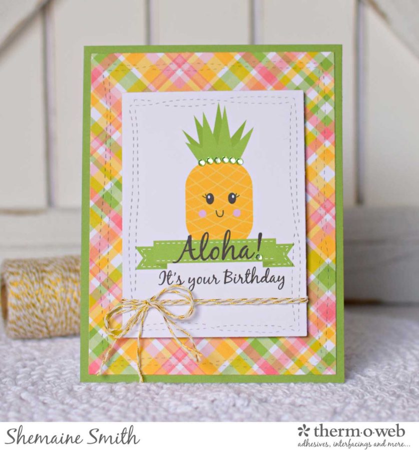 Pineapple Themed Card by Shemaine Smith