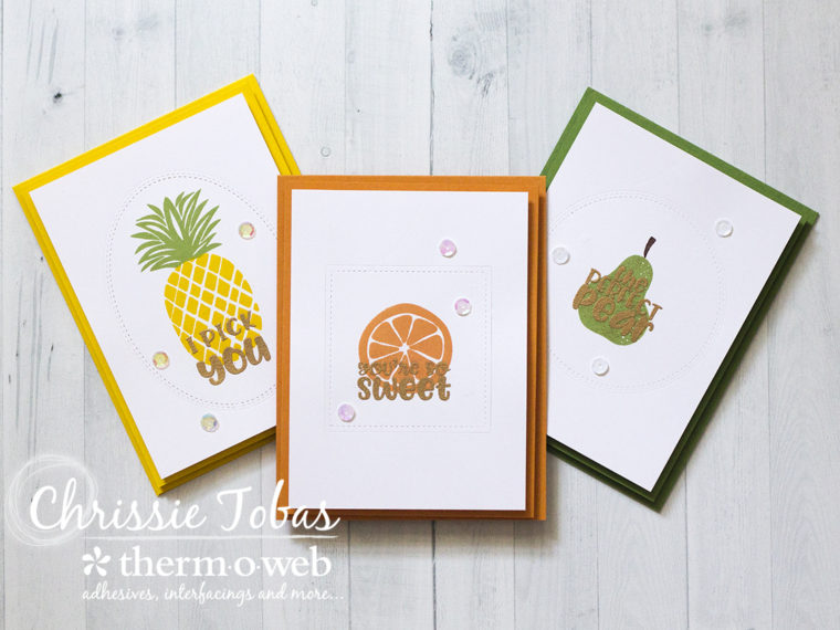 Clean and Simple Fruit Cards with Gina K Designs