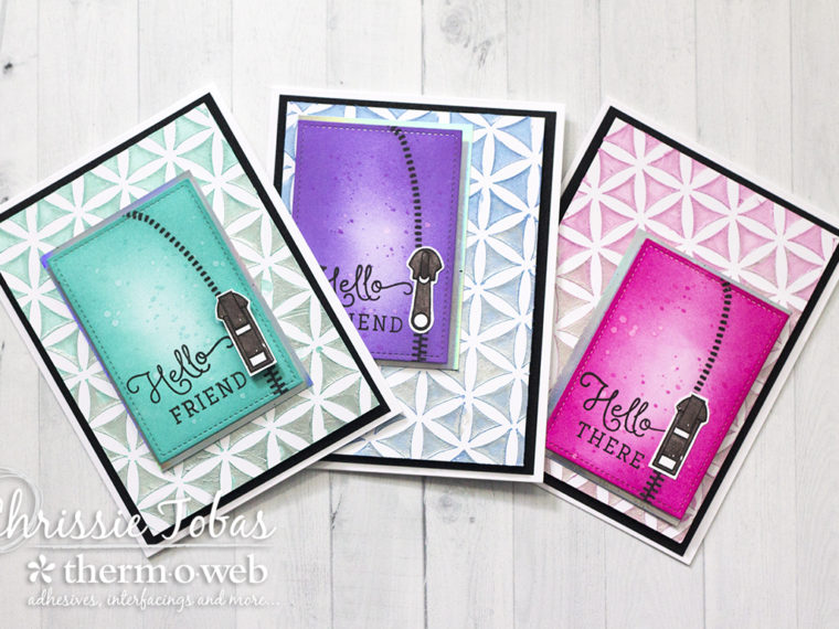 Cards with Zippers by Chrissie Tobas