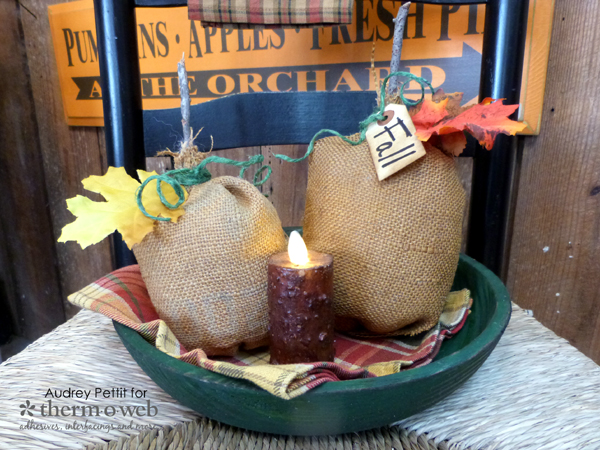 No-Sew Fall Pumpkins with Fabric Fuse