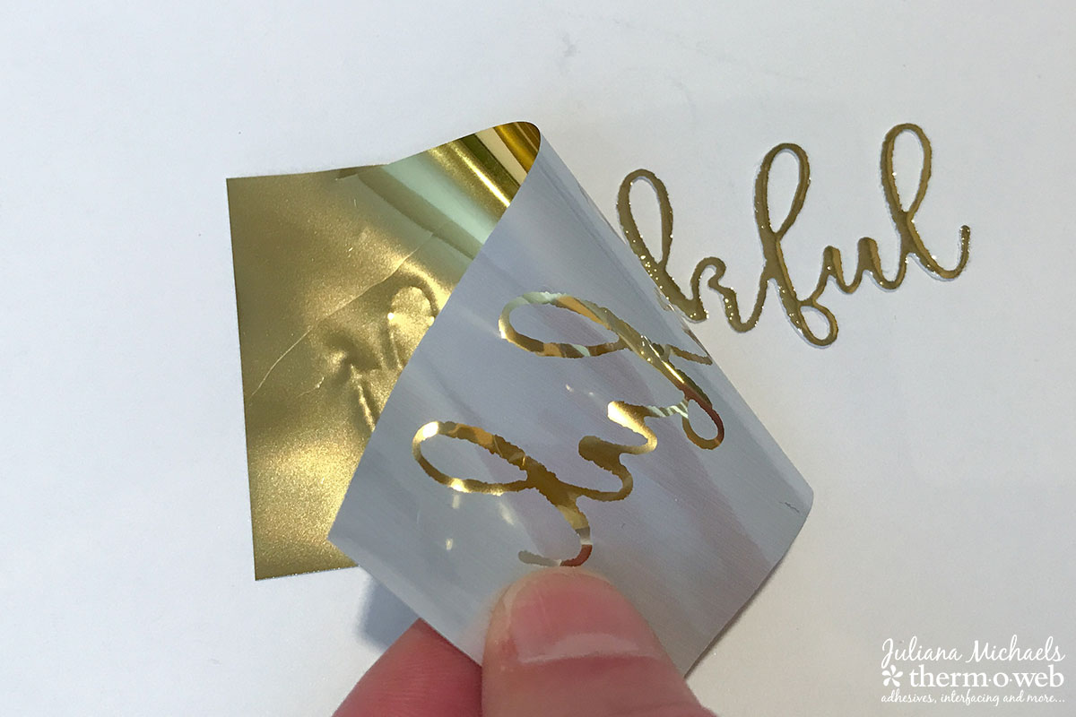 Deco Foiled Die Cuts Tutorial by Juliana Michaels featuring Therm O Web DecoFoil
