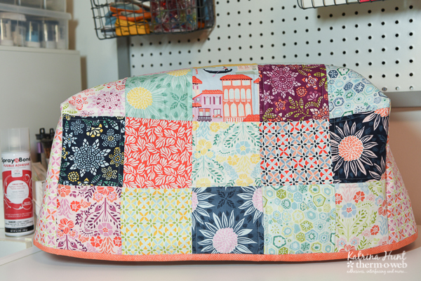 Sewing Machine Cover by Katrina Hunt using HeatnBond Fusible Fleece and SpraynBond
