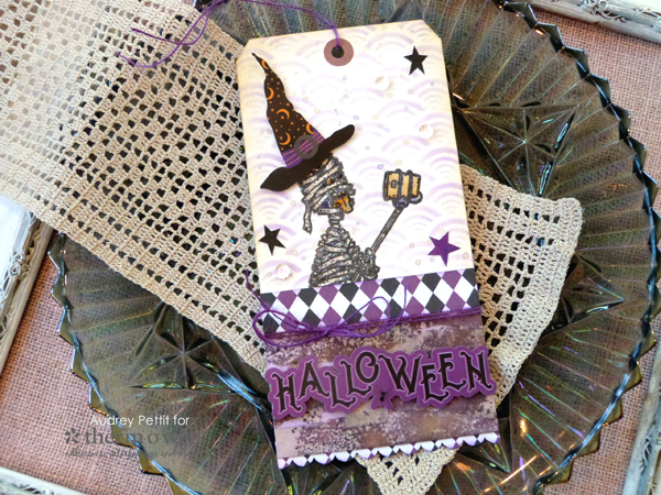 Halloween Skeleton Tag with Deco Foil and Brutus Monroe
