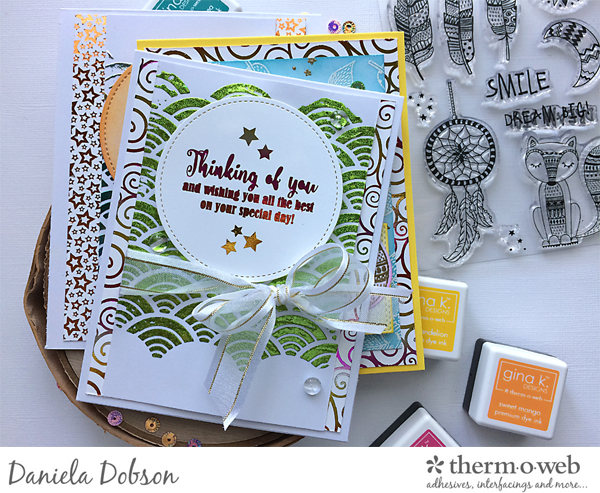 Brutus card set for Therm O Web by Daniela Dobson