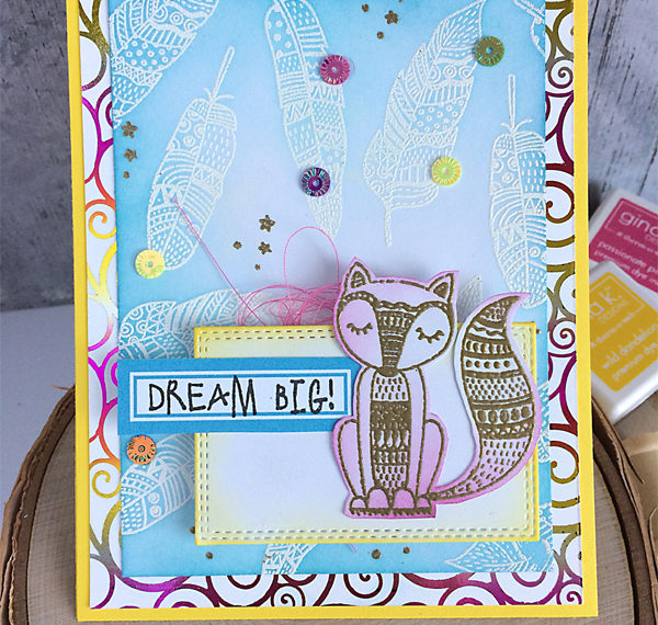 Dream Big Deco Foil Card by Daniela Dobson