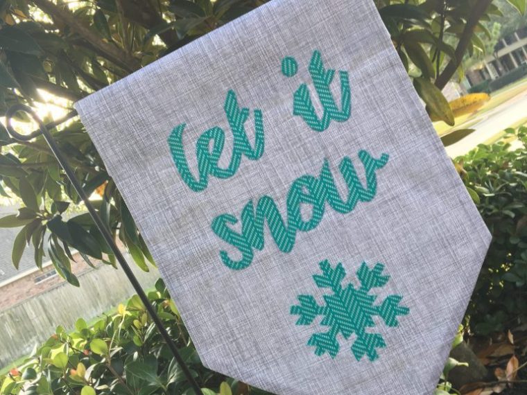 Let It Snow Garden Banner
