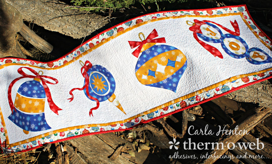 Table runner for the quilt block series at Thermoweb by Carla at Creatin' in the Sticks