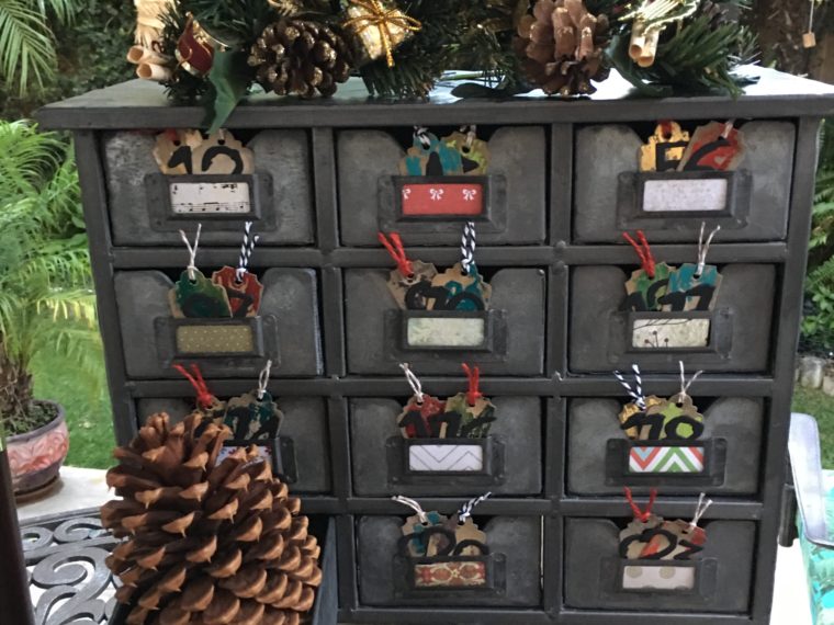 Mixed Media Advent Calendar