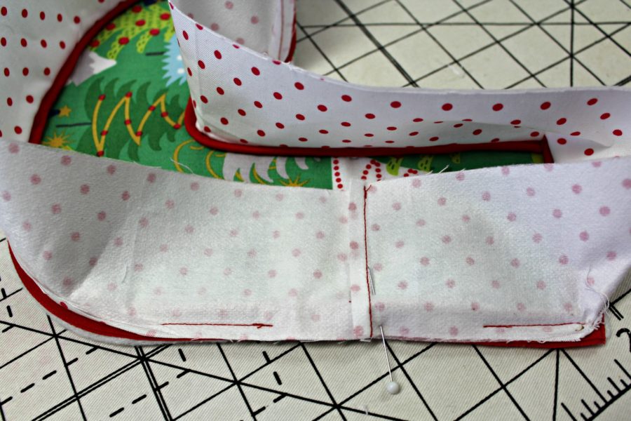 strip seam sewn by Carla for letter pillows at thermoweb for Christmas 2017