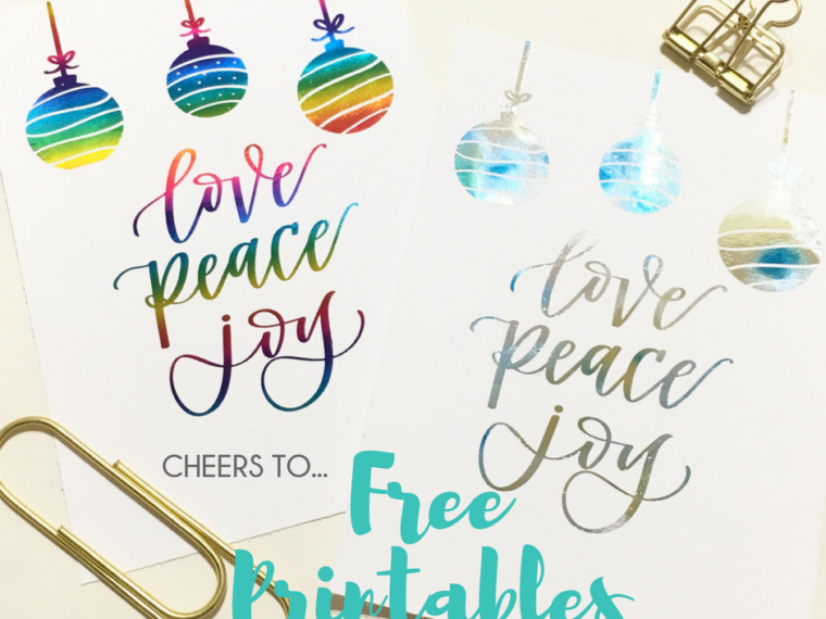Letters by Shells FREE Christmas Printable