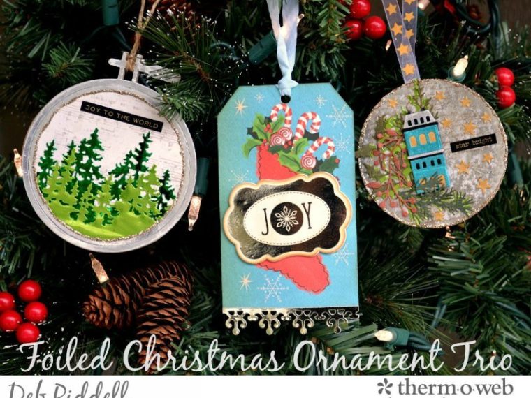 Deco Foil Christmas Ornament Trio