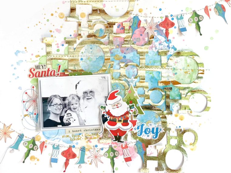 Ho ho Ho Holiday Deco Foil Layout from Missy Whidden