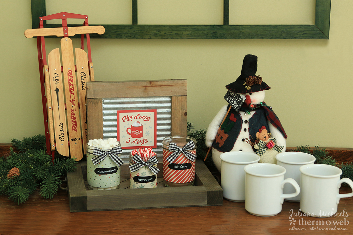 Hot Cocoa Bar by Juliana Michaels featuring Therm O Web Adhesives