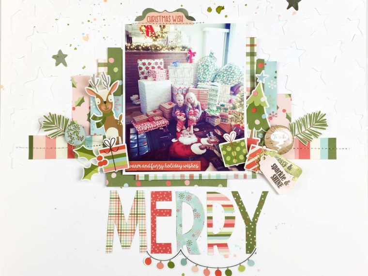 Merry Christmas Layout from Audrey Yeager