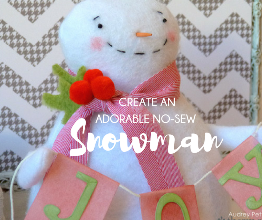 No-Sew Snowman