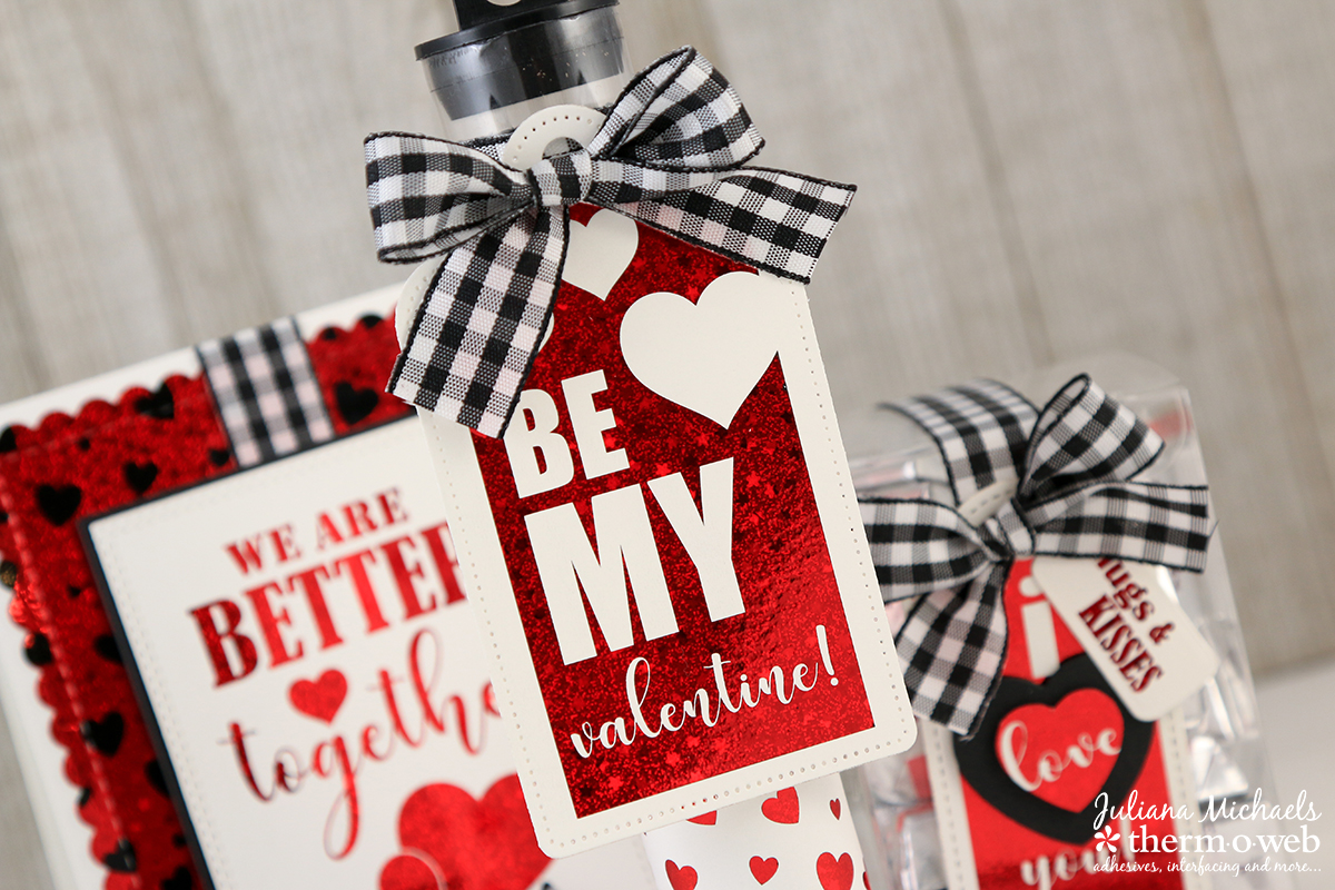 Valentines Day Card and Gift Set by Juliana Michaels featuring Therm O Web Adhesives and Gina K Designs Foil Mates and Fancy Foils
