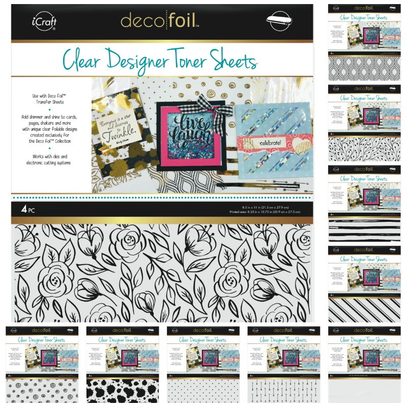 Deco Foil Clear Designer Toner Sheets