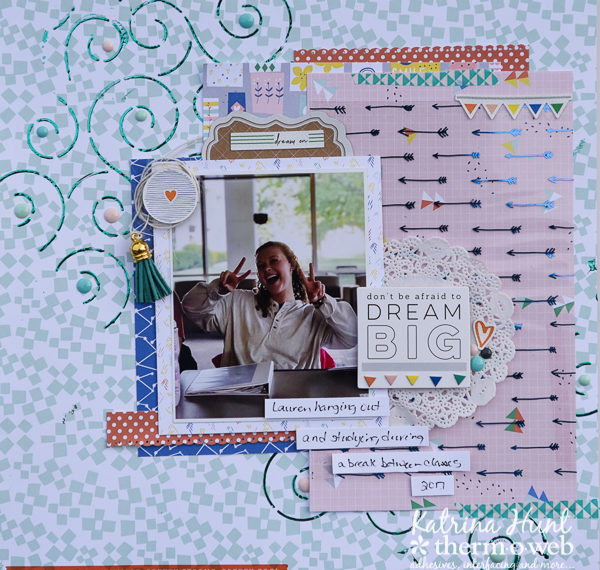 Dream Big Scrapbook Layout With NEW Deco Foil Products