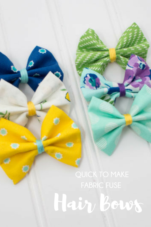 Quick to Make Fabric Fuse Hair Bows