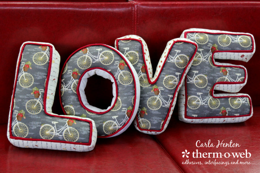 Love letters by Carla with sweet bee designs fabrics and heatnbong interfacing for Thermoweb