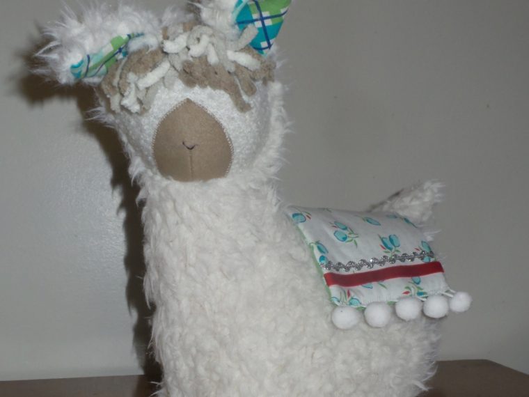 Llama Love Stuffie with HeatnBond Soft Stretch