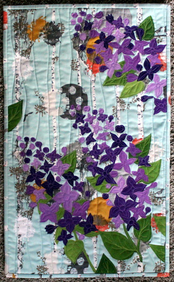 Spring Lilac Quilted Wall Hanging