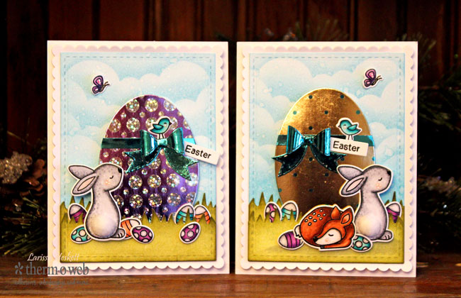 Easter Cards That Shine With Deco Foil Toner Sheets
