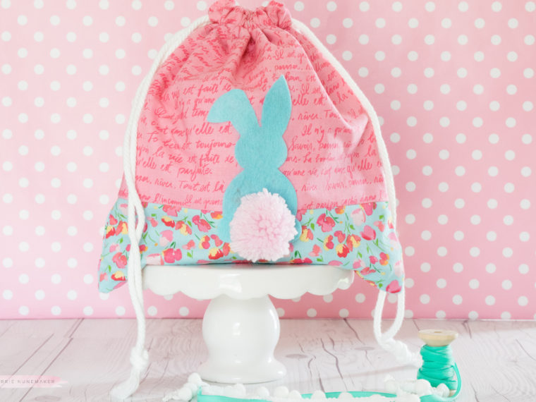 Quick to Make Easter Bunny Drawstring Bags