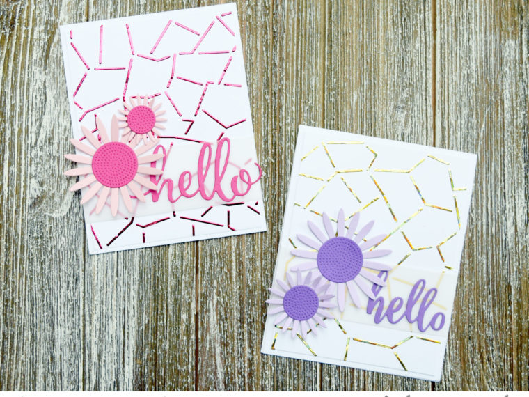 Spring Cards with Deco Foil Transfer Gel and Stencils
